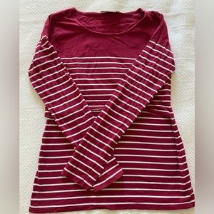 JoJo Maman Bebe Striped Maternity Nursing Top - Medium